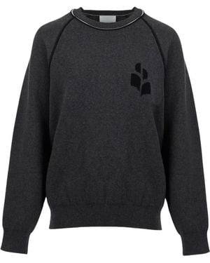 Isabel Marant Serek Logo-Detail Sweatshirt - Grey