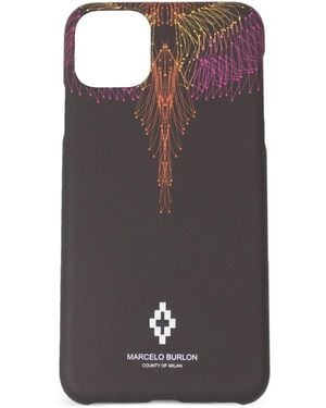 Marcelo Burlon Beizier Wings Iphone 11 Pro Max Case - Black
