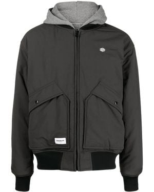 Chocoolate Logo-Print Reversible Bomber Jacket - Black