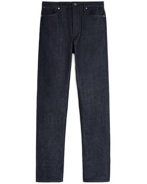 Jil Sander Vaqueros slim de talle medio - Azul