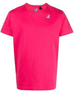 K-Way ロゴ Tシャツ - ピンク