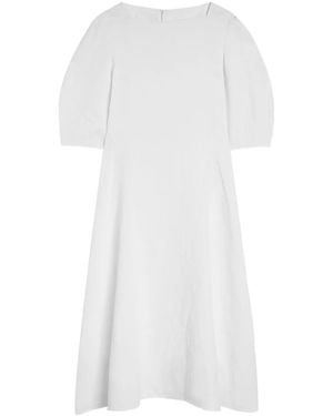 Jil Sander Puff-Sleeves Dress - White