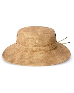 Kangol Salvated Hut Mit Logo-Patch - Natur