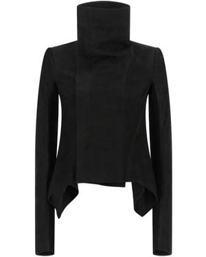 Rick Owens Tower Naska Biker Jacket - Black