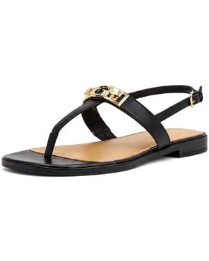 Guess Ramiry Genuine Leather Sandals - Black