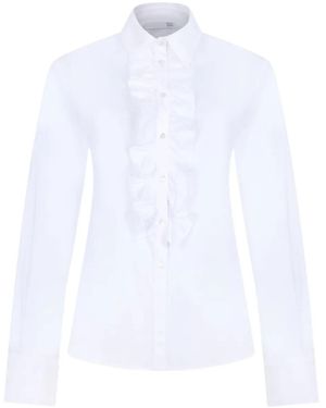Douuod Ruffled-Detail Shirt - White