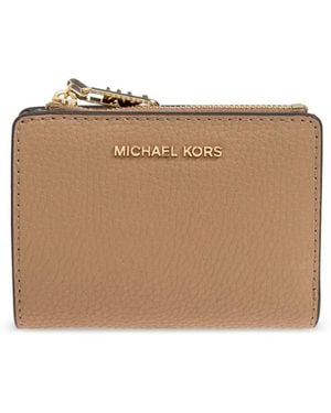 MICHAEL Michael Kors Logo-Lettering Wallet - Natural
