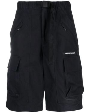Ambush Wksp Belted Cargo Shorts - Black