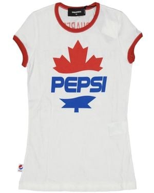 DSquared² X Pepsi Ringer T-Shirt - White