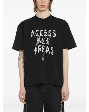 44 Label Group Camiseta Aaa Con Motivo Gráfico - Negro