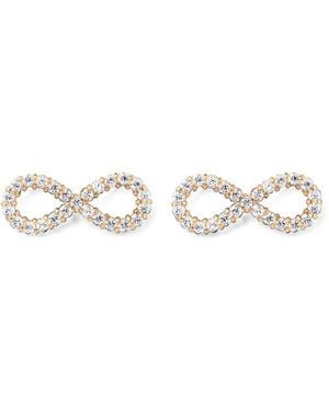 Daniel Wellington Mirelle Infinity Crystal-Embellished Earrings - White