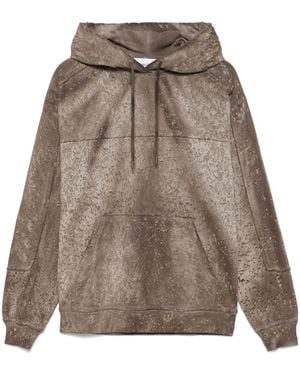 Etudes Studio Camouflage-Pattern Hoodie - Brown