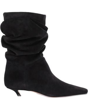 AMINA MUADDI Bottines Jamie À Fronces - Noir