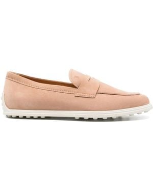 Tod's Suede Loafers - Pink