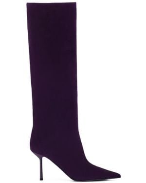 Le Silla Mid-Calf Stiletto Boots - Purple