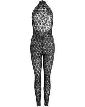Patou Lace Jumpsuit - Black