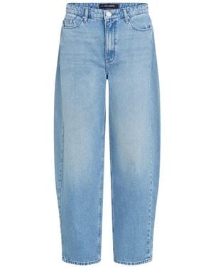 KARL LAGERFELD Barrel-Leg Jeans - Blue