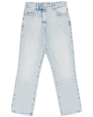 Patrizia Pepe High-Waist Straight Jeans - Blue