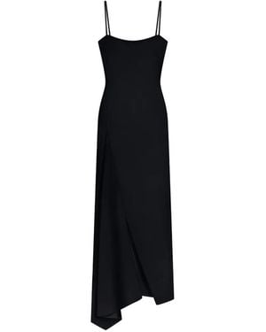Givenchy Abito Lungo Con Spacco - Nero