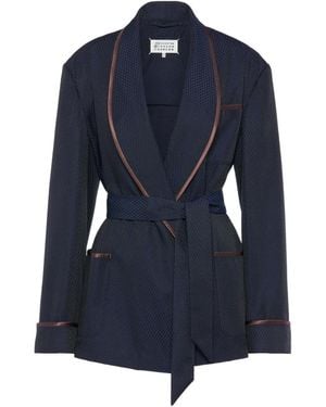 Maison Margiela Belted Blazer - Blue