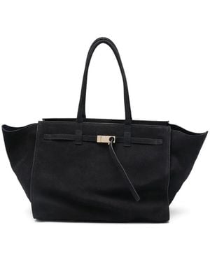 Benedetta Bruzziches Large Mame Top-Handle Tote Bag - Black