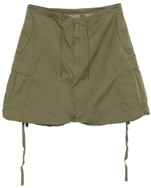 Junya Watanabe Shorts Met Verlaagd Kruis - Groen