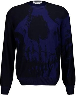 McQueen Crew-Neck Jumper - Blue