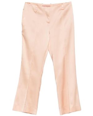 Ermanno Scervino Viscose Elastane Trousers - White