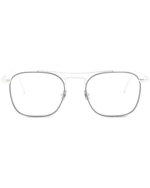 Matsuda M3157 Brille Mit Eckigem Gestell - Weiß