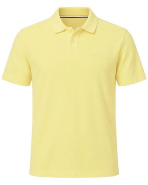 BOSS Embroidered-Logo Polo Shirt - Yellow