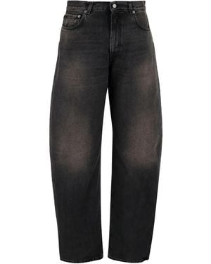 Haikure Jeans Con Effetto Schiarito - Nero