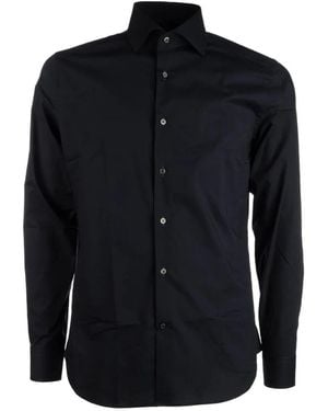 Corneliani Button-Fastening Long-Sleeved Shirt - Blue