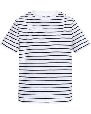 Samsøe & Samsøe Camino Striped T-Shirt - Blue