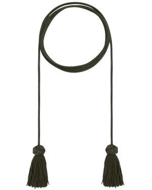 Pierre Louis Mascia Plmbelt Tassel-Detail Belt - White
