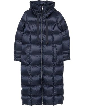 SERGIO MORETTI FIRENZE Quilted Hooded Coat - Blue