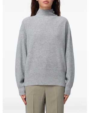 Liu Jo Pearl-Embellished Closed Top - Grey