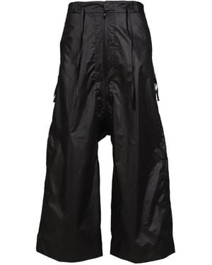 JIAN YE Guai Morph Wide-Leg Trousers - Black
