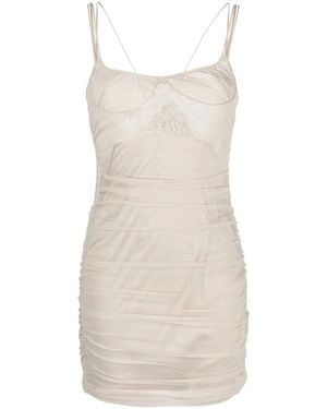 AC9 Floral-Lace Mini Dress - Natural