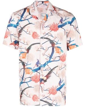 Orlebar Brown Hibbert Flight Of Fantasy Shirt - Pink