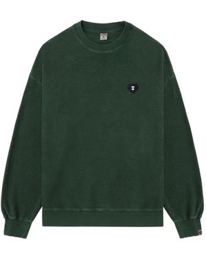 A Bathing Ape Heart-Patch Sweatshirt - Green