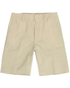 NN07 Billie Elastic-Waistband Shorts - Natural