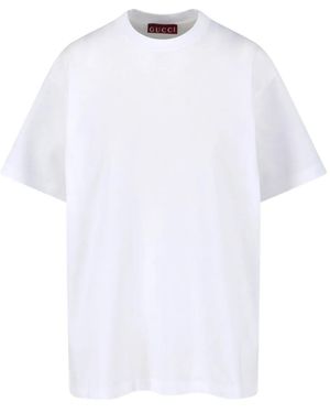 Gucci T-Shirt Met Ronde Hals - Wit