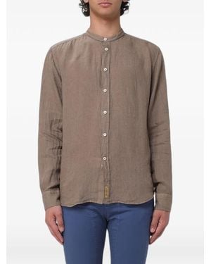 B.D. Baggies Band-Collar Long-Sleeve Shirt - Brown