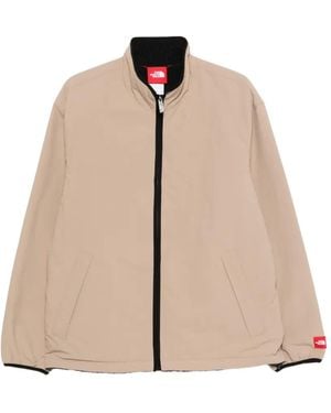 The North Face Reversible Fleece-Texture Jacket - Natural