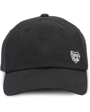 Human Made Logo-Embroidered Baseball Cap - Black