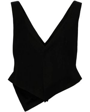 Yohji Yamamoto Single-Breasted Waistcoat - Black
