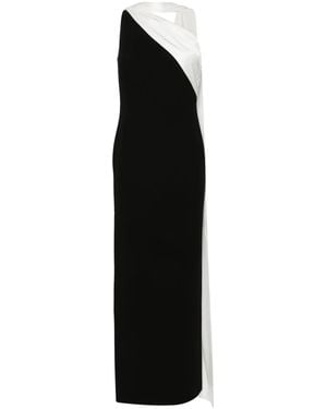 Roland Mouret Asymmetric Cady Gown - Black