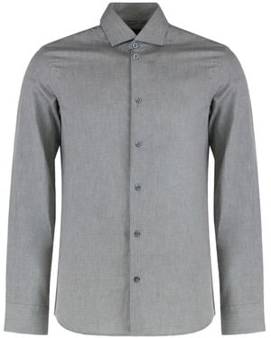 Moorer Sorrento-Fml Buttoned Shirt - Grey