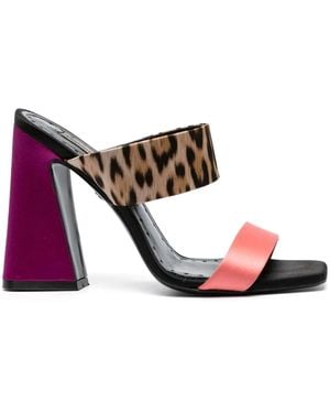 Roberto Cavalli Sandali Con Tacco Scolpito - Rosa