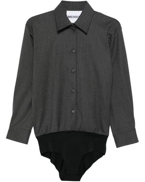 MEDEA Body Camisero Con Botones - Gris
